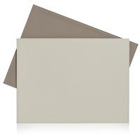 Wilko Naturals Faux Leather Reversible Placemats Cream and Brown 2pk
