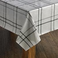 wilko tablecloth black and white check 132 x 178cm