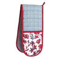 wilko oven glove double oriental blossom