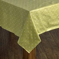 Wilko Tablecloth Green Spot 132 x 178cm