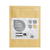 Wilko Cushion Envelopes 4pk 150 x 215mm