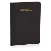 Wilko Address Book A6 Black