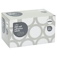 Wilko Self Adhesive Labels White 89 x 36mm x 250