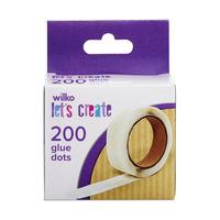 Wilko Let\'s Create Glue Dots 200pk