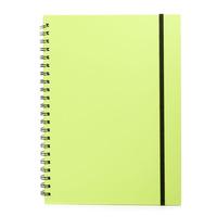 wilko notebook a4 hard back wiro lime