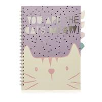Wilko I Like Cats A4 Project Book
