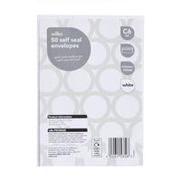 Wilko Self Seal Envelopes C6 White 50pk 114 x 162mm