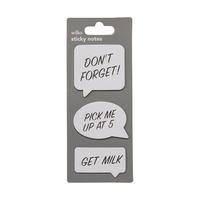 wilko set of cloud sticky notes