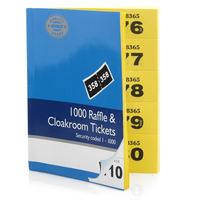 Wilko Raffle and Cloakroom Tickets 1-1000
