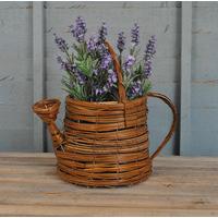 Wicker Watering Can Shaped Garden Planter by Westwoods
