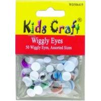 Wiggly Eyes - Pack Of 50 Assorted