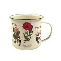 Wild Flowers enamel mug