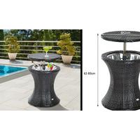 Wicker Rattan Ice Bucket /Table Cooler