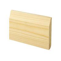 wickes dual purpose pine large roundchamfered skirting 15 x 95 x 2400m ...