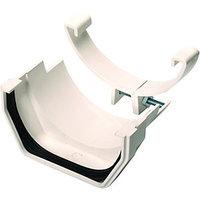 Wickes White Squareline Cast Iron Gutter Adaptor