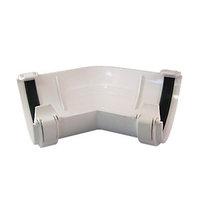 wickes white roundline gutter 135 deg bend