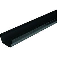 Wickes Black Squareline Gutter Length 2000mm