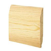 wickes dual purpose chamferedovolo pine skirting 205 x 144 x 2400mm pa ...