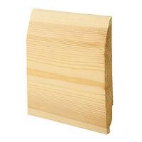 Wickes Dual Purpose Chamfered/Ovolo Pine Skirting 20.5 x 169 x 2400mm Pack 4