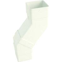 Wickes White Squareline Downpipe Offset Bend