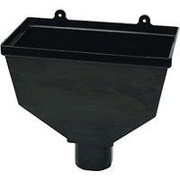 Wickes Black Roundline Rainwater Hopper