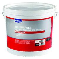 Wickes All Purpose Wall Tile Adhesive & Grout White 5L