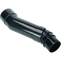 wickes black roundline downpipe adjustable offset bend