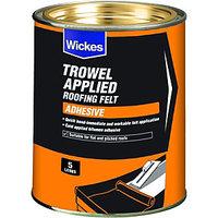 Wickes Trowel On Roofing Felt Adhesive 5L