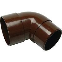 Wickes Brown Miniline Downpipe 112.5 Deg Bend