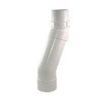 Wickes White Roundline Downpipe Adjustable Offset Bend