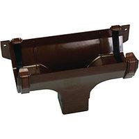 Wickes Brown Squareline Gutter Running Outlet