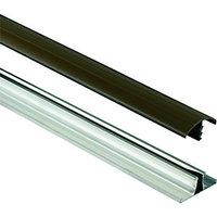 wickes brown universal glazing bar for polycarbonate sheets 4000mm