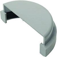 Wickes Grey Miniline Gutter External Stopend