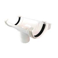 wickes white roundline gutter running outlet