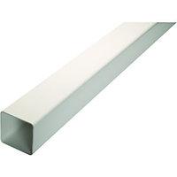 Wickes White Squareline Downpipe Length 2500mm