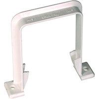 wickes white squareline downpipe bracket