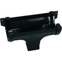 Wickes Black Squareline Gutter Running Outlet