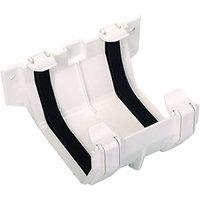 wickes white squareline gutter joint bracket