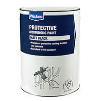 Wickes Metal & Concrete Bitumen Paint 5L