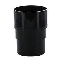 wickes black roundline downpipe connector