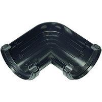 Wickes Black Roundline Gutter 90 Deg Bend