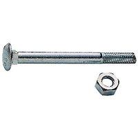 wickes carriage bolt nut washer m6x75mm pack 6