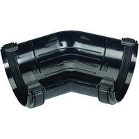 wickes black roundline gutter 135 deg bend