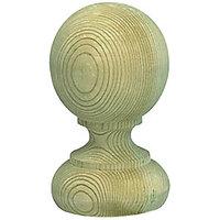 Wickes Deck Post Ball 77 x 77 x 128mm Green