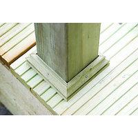 Wickes Deck Post Base Finishing Kit 114x114mm Green