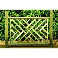 Wickes Contemporary Wooden Deck Panel 760x1130mm Light Green