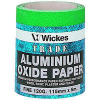 Wickes Aluminium Oxide Sandpaper Roll Fine 5m