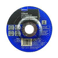 Wickes Metal Grinding Disc 115mm Pack 3