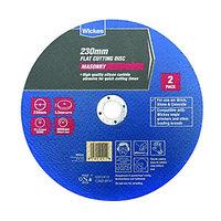 Wickes Masonry Flat Cutting Disc 230mm Pack 2