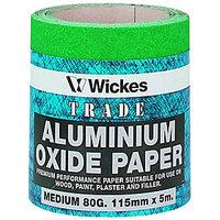 Wickes Aluminium Oxide Sandpaper Roll Medium 5m